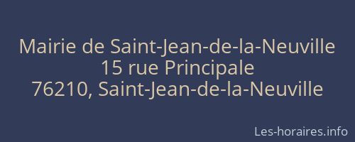 Mairie de Saint-Jean-de-la-Neuville