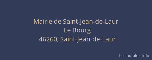 Mairie de Saint-Jean-de-Laur