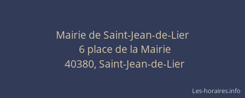 Mairie de Saint-Jean-de-Lier