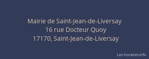 Mairie de Saint-Jean-de-Liversay