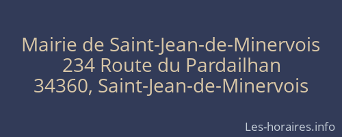 Mairie de Saint-Jean-de-Minervois