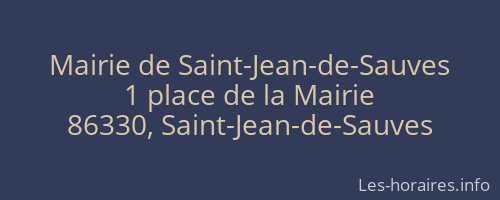 Mairie de Saint-Jean-de-Sauves