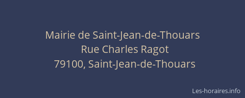Mairie de Saint-Jean-de-Thouars