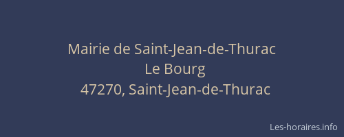 Mairie de Saint-Jean-de-Thurac