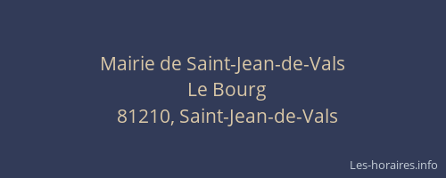 Mairie de Saint-Jean-de-Vals