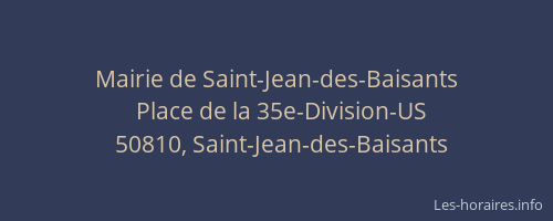 Mairie de Saint-Jean-des-Baisants