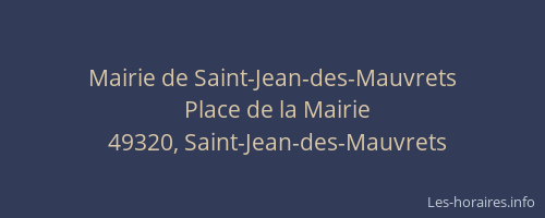 Mairie de Saint-Jean-des-Mauvrets