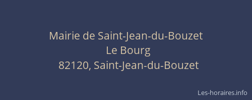 Mairie de Saint-Jean-du-Bouzet