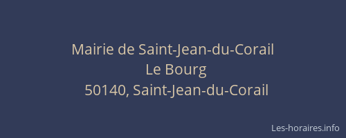 Mairie de Saint-Jean-du-Corail