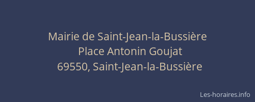 Mairie de Saint-Jean-la-Bussière