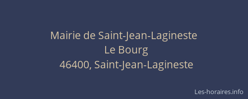 Mairie de Saint-Jean-Lagineste