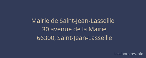 Mairie de Saint-Jean-Lasseille