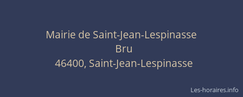 Mairie de Saint-Jean-Lespinasse