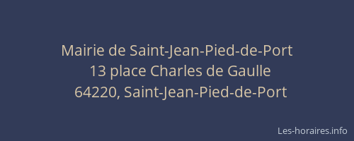 Mairie de Saint-Jean-Pied-de-Port