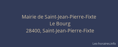 Mairie de Saint-Jean-Pierre-Fixte
