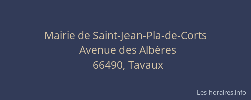 Mairie de Saint-Jean-Pla-de-Corts