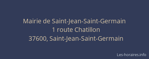 Mairie de Saint-Jean-Saint-Germain