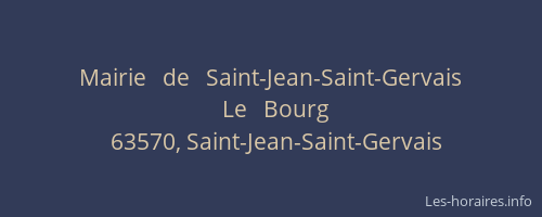 Mairie   de   Saint-Jean-Saint-Gervais