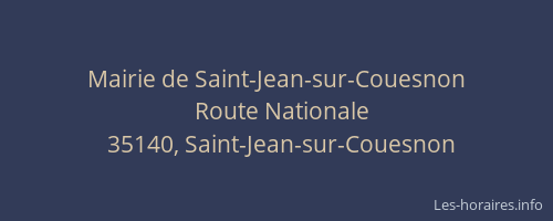Mairie de Saint-Jean-sur-Couesnon