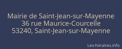 Mairie de Saint-Jean-sur-Mayenne