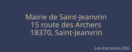Mairie de Saint-Jeanvrin