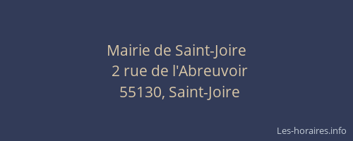 Mairie de Saint-Joire