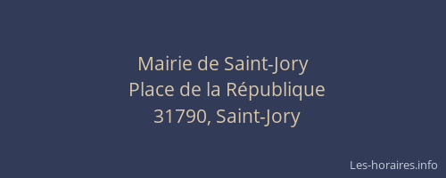 Mairie de Saint-Jory