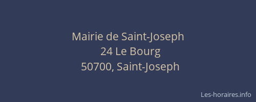 Mairie de Saint-Joseph