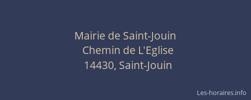 Mairie de Saint-Jouin
