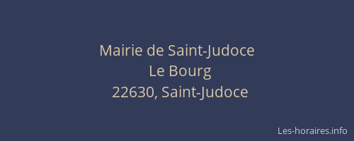 Mairie de Saint-Judoce