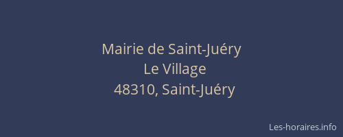 Mairie de Saint-Ju&eacute;ry
