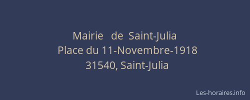 Mairie   de  Saint-Julia
