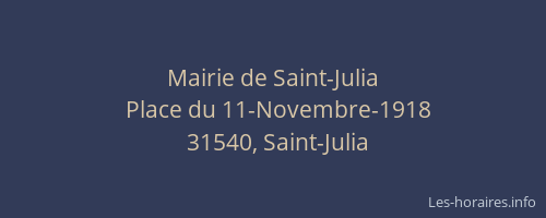 Mairie de Saint-Julia