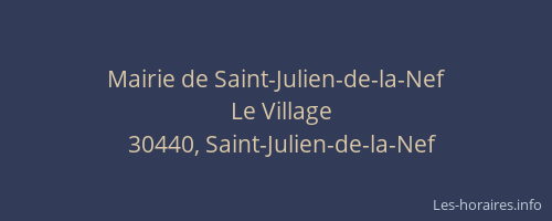 Mairie de Saint-Julien-de-la-Nef