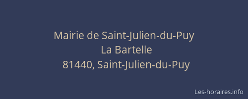 Mairie de Saint-Julien-du-Puy