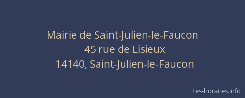 Mairie de Saint-Julien-le-Faucon