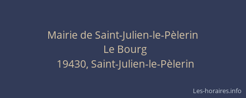 Mairie de Saint-Julien-le-P&egrave;lerin