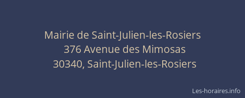 Mairie de Saint-Julien-les-Rosiers