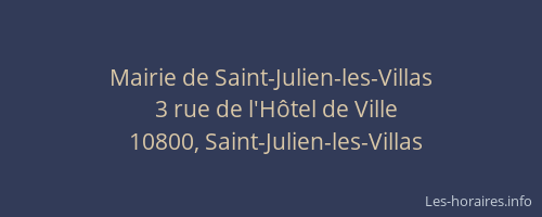 Mairie de Saint-Julien-les-Villas