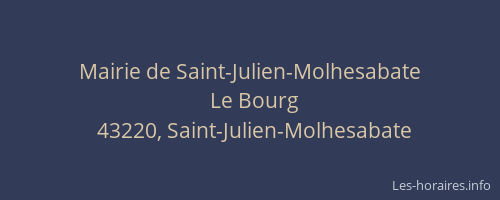 Mairie de Saint-Julien-Molhesabate