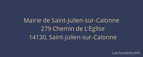 Mairie de Saint-Julien-sur-Calonne