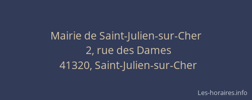 Mairie de Saint-Julien-sur-Cher
