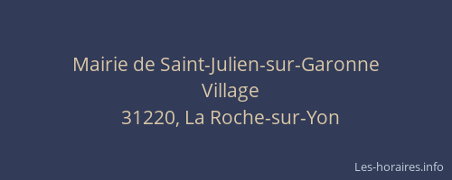 Mairie de Saint-Julien-sur-Garonne