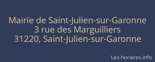 Mairie de Saint-Julien-sur-Garonne