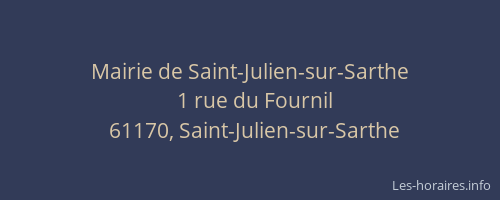 Mairie de Saint-Julien-sur-Sarthe