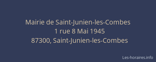 Mairie de Saint-Junien-les-Combes