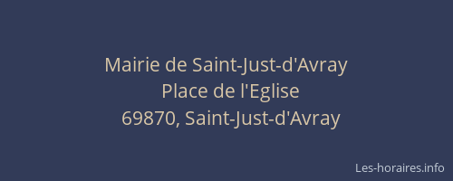 Mairie de Saint-Just-d'Avray