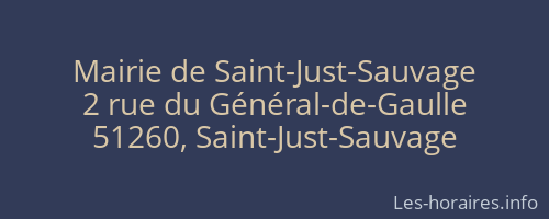 Mairie de Saint-Just-Sauvage