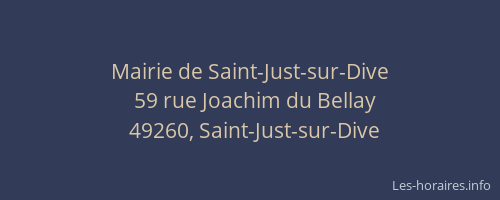 Mairie de Saint-Just-sur-Dive