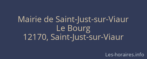 Mairie de Saint-Just-sur-Viaur